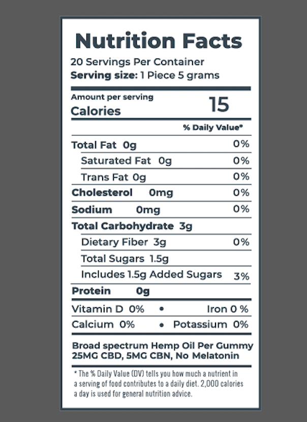 SNOOZE Gummy with NO MELATONIN